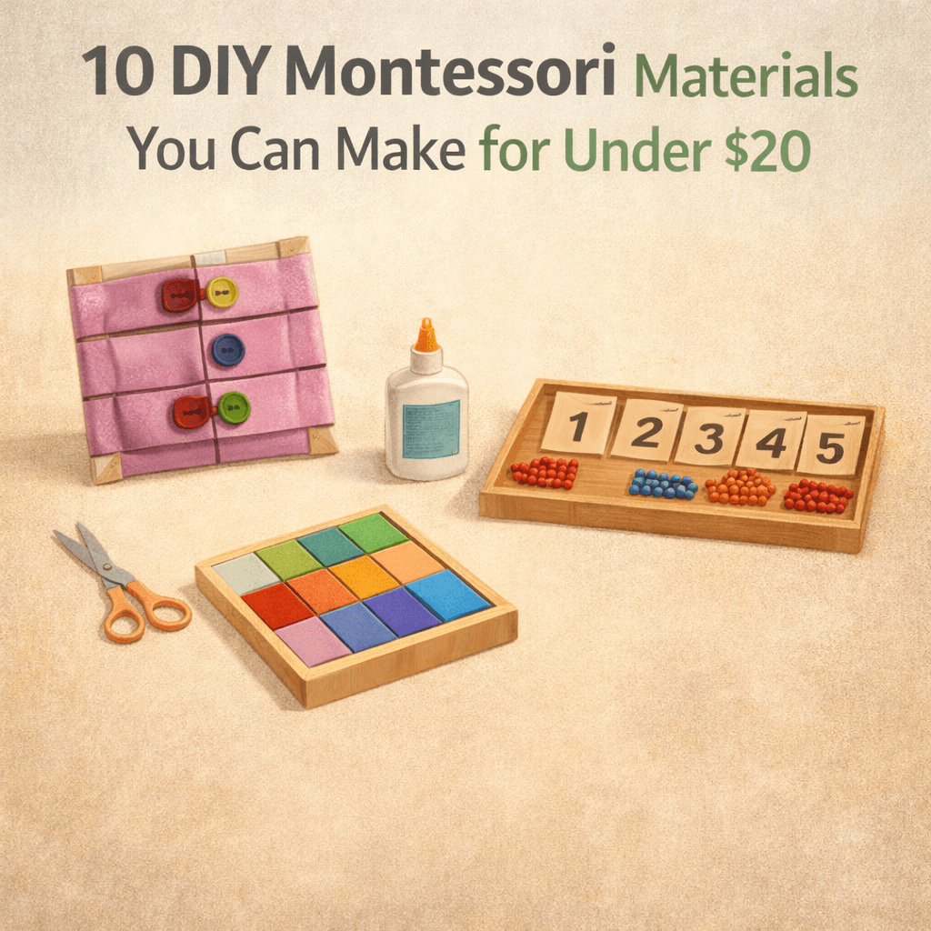 10 DIY Montessori Materials You Can Make for Under $20