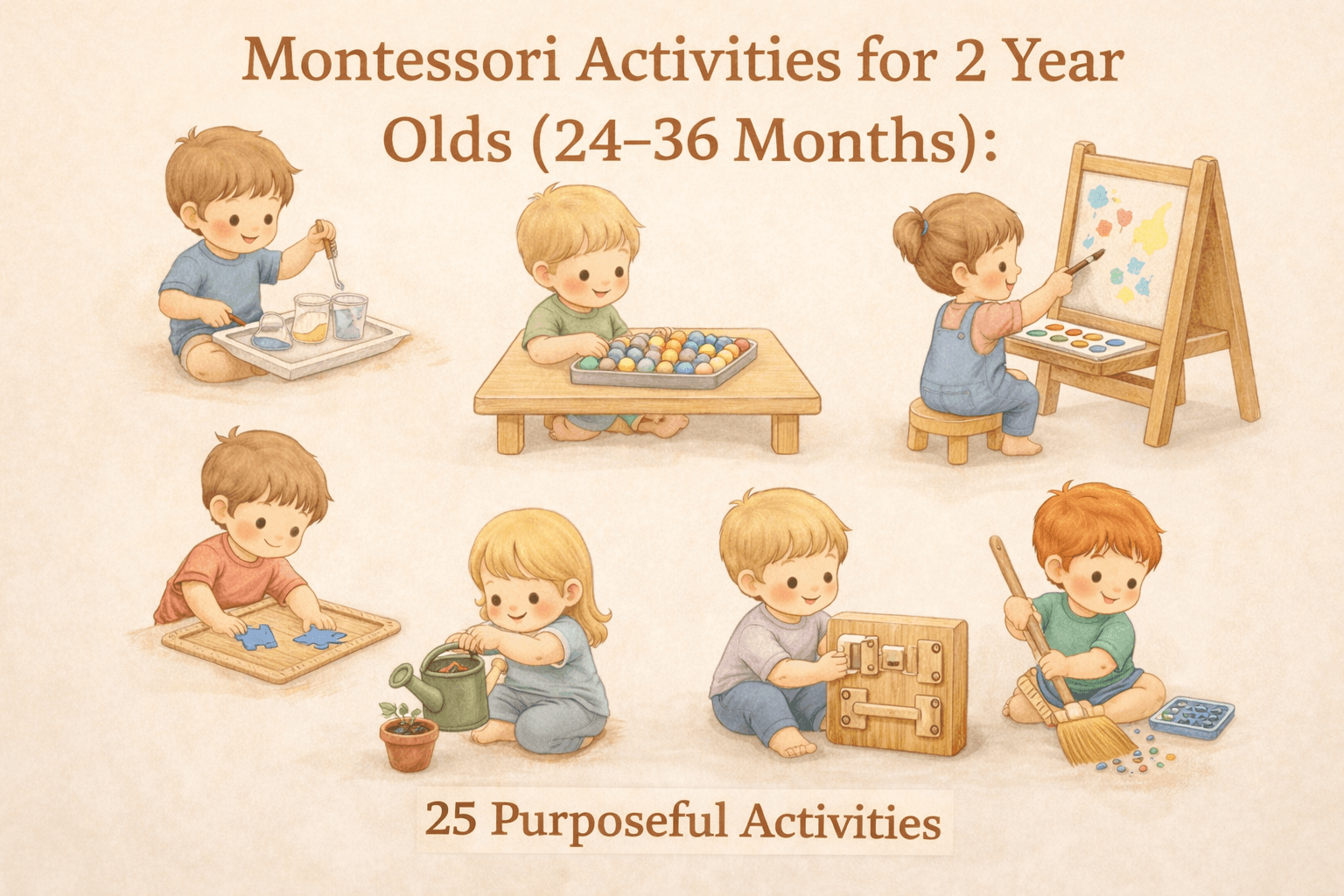 Montessori Activities for 2 Year Olds (24-36 Months): 25 Purposeful Activities